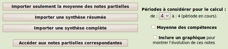 boutons d'importation